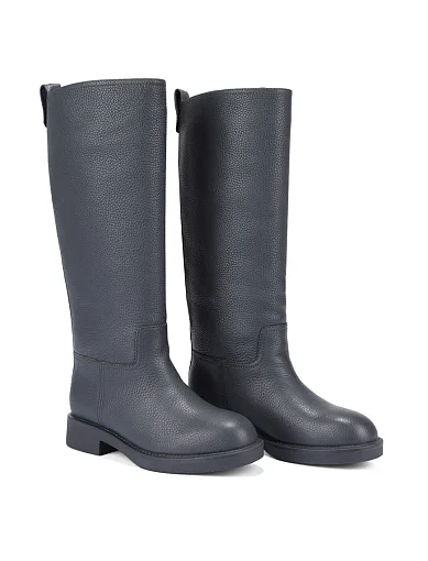 Женские сапоги Attizzare кожаные серые - фото 3 - Miraton