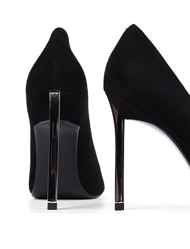 Жіночі туфлі Mia May велюрові чорні - фото 2 - Miraton