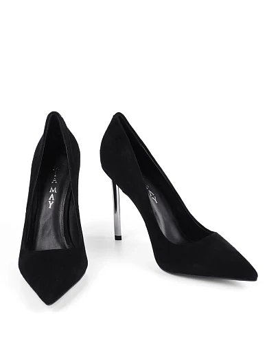 Жіночі туфлі Mia May велюрові чорні - фото 5 - Miraton