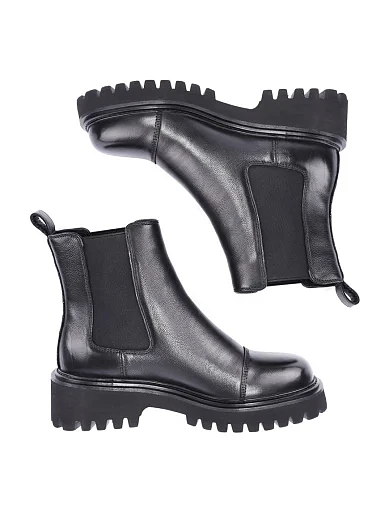 Женские ботинки челси Attizzare кожаные черные - фото 2 - Miraton