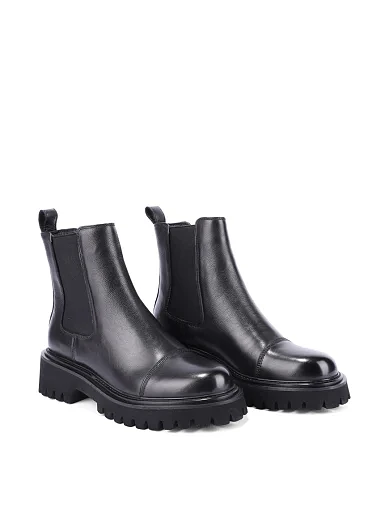 Женские ботинки челси Attizzare кожаные черные - фото 3 - Miraton