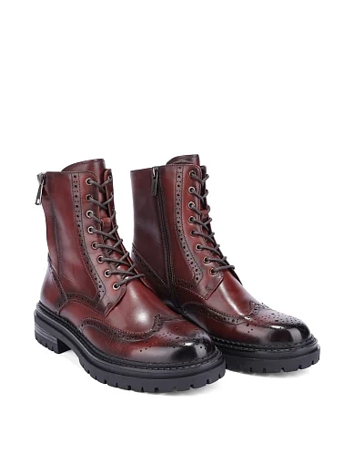 Жіночі черевики MIRATON шкіряні коричневі - фото 4 - Miraton