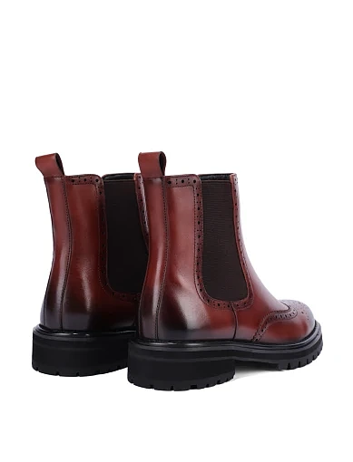 Жіночі черевики челсі MIRATON шкіряні коричневі(NH47AB-456L-F273R) - фото 4 - Miraton