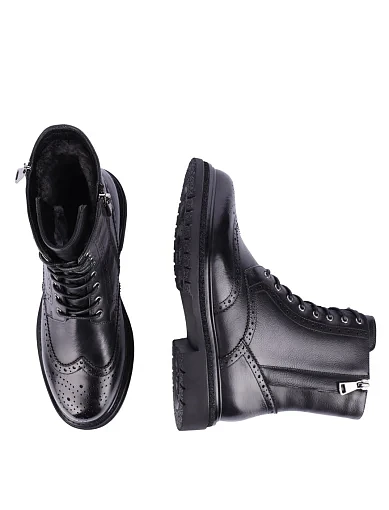 Жіночі черевики Attizzare шкіряні чорні(NH47AF-336L-P742M) - фото 2 - Miraton