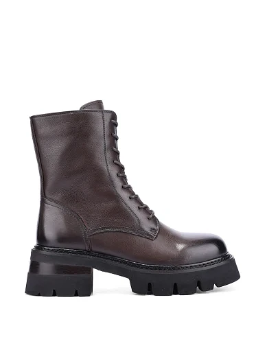 Жіночі черевики MIRATON шкіряні коричневі - фото 2 - Miraton