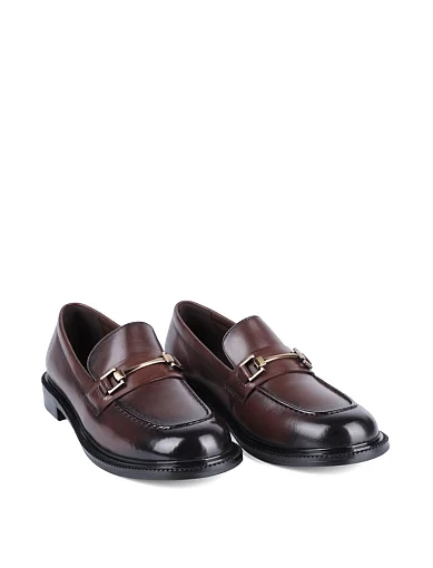 Жіночі туфлі MIRATON шкіряні коричневі - фото 3 - Miraton