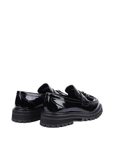 Жіночі туфлі MIRATON з масляної шкіри чорні - фото 4 - Miraton