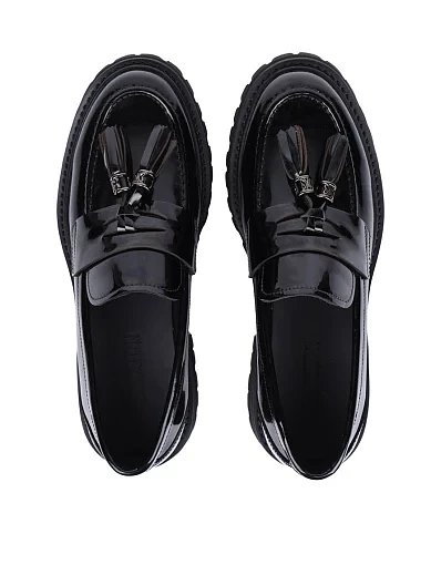 Жіночі туфлі MIRATON з масляної шкіри чорні - фото 5 - Miraton