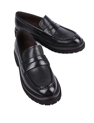 Жіночі туфлі MIRATON шкіряні чорні - фото 5 - Miraton