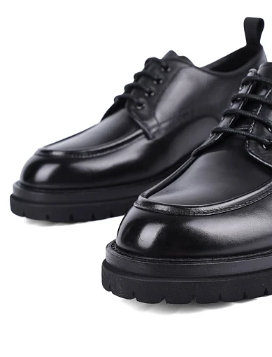 Жіночі туфлі MIRATON шкіряні чорні - фото 5 - Miraton