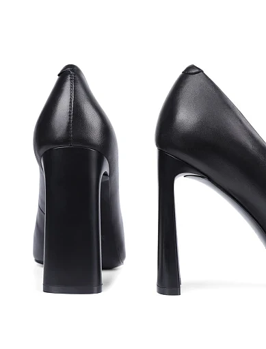 Женские туфли MIRATON кожаные черные - фото 2 - Miraton