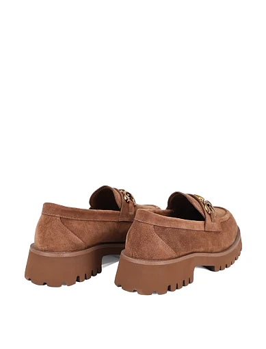 Жіночі туфлі MIRATON велюрові коричневі - фото 4 - Miraton