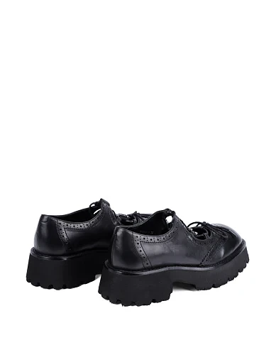 Жіночі туфлі MIRATON шкіряні чорні - фото 4 - Miraton