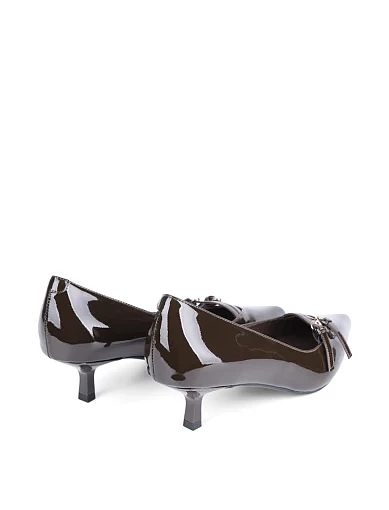 Жіночі туфлі MIRATON лакові зелені - фото 4 - Miraton