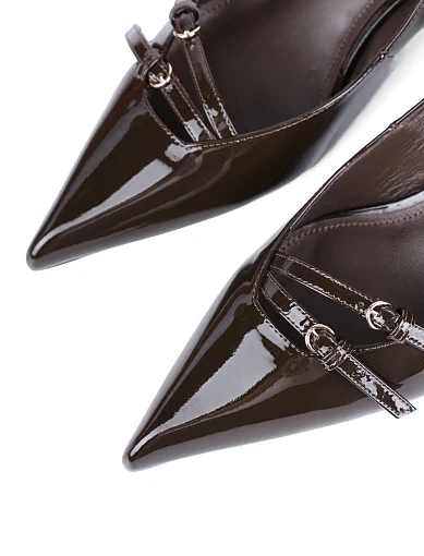 Жіночі туфлі MIRATON лакові зелені - фото 5 - Miraton