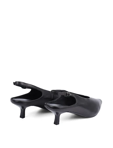 Жіночі туфлі MIRATON шкіряні чорні(YD2563-10) - фото 5 - Miraton