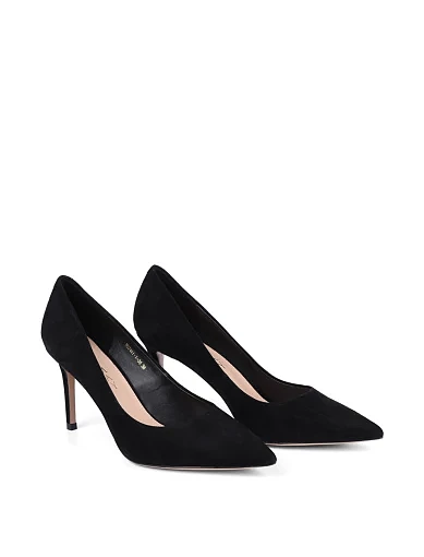 Жіночі туфлі MiaMay велюрові чорні - фото 3 - Miraton