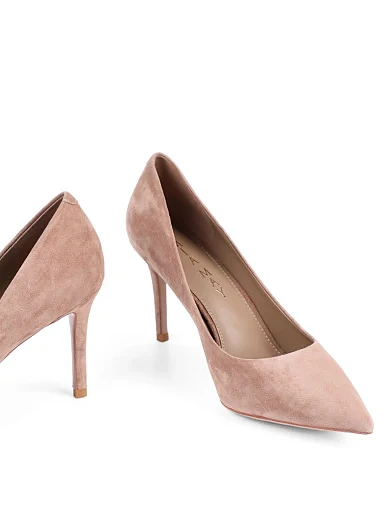 Жіночі туфлі Mia May велюрові бежеві - фото 2 - Miraton