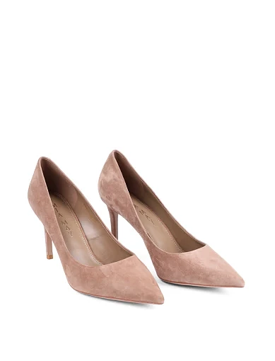 Жіночі туфлі Mia May велюрові бежеві - фото 3 - Miraton