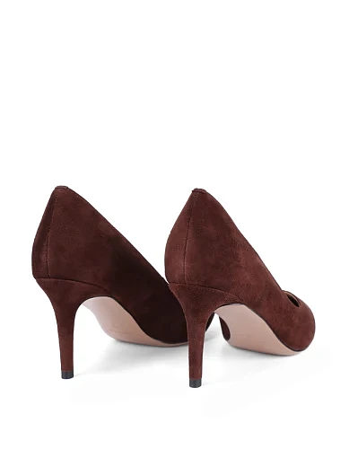 Жіночі туфлі Mia May велюрові коричневі - фото 4 - Miraton