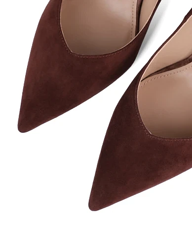 Жіночі туфлі Mia May велюрові коричневі - фото 5 - Miraton