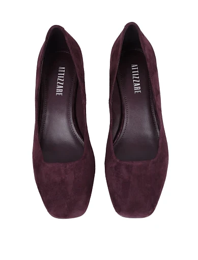 Жіночі туфлі Attizzare велюрові фіолетові - фото 2 - Miraton
