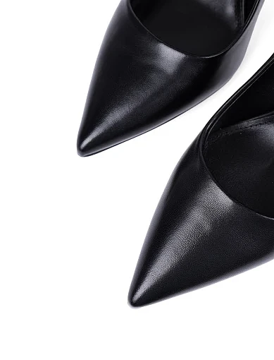 Жіночі туфлі Mia May шкіряні чорні - фото 5 - Miraton