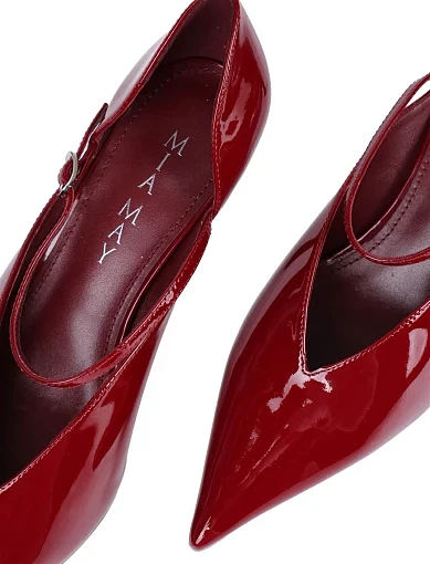 Жіночі туфлі Mia May лакові червоні - фото 5 - Miraton