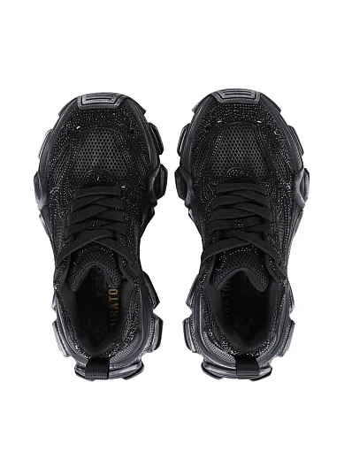 Женские кроссовки MIRATON велюровые черные - фото 2 - Miraton