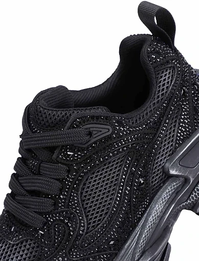 Женские кроссовки MIRATON велюровые черные - фото 5 - Miraton