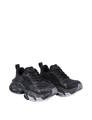 Жіночі кросівки MIRATON зі штучної шкіри чорні - фото 3 - Miraton