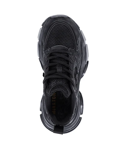 Жіночі кросівки MIRATON зі штучної шкіри чорні - фото 5 - Miraton