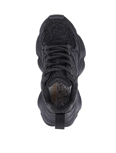 Жіночі кросівки MIRATON велюрові чорні - фото 2 - Miraton