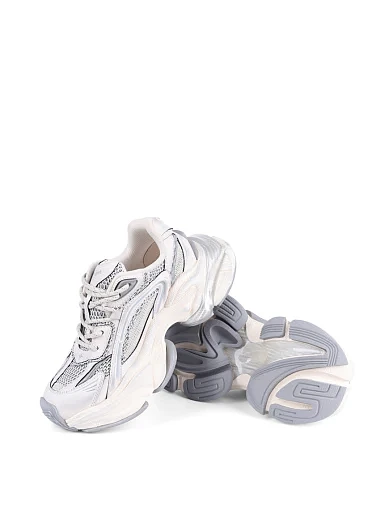 Женские кроссовки MIRATON из искусственной кожи белые - фото 5 - Miraton