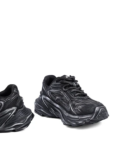 Жіночі кросівки MIRATON зі штучної шкіри чорні - фото 2 - Miraton