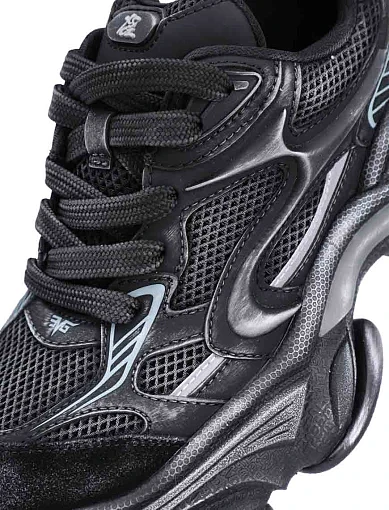 Женские кроссовки MIRATON велюровые черные - фото 5 - Miraton