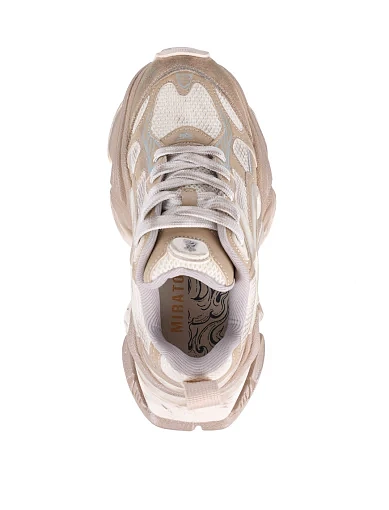 Жіночі кросівки MIRATON велюрові бежеві - фото 2 - Miraton