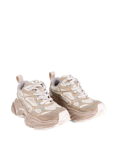 Жіночі кросівки MIRATON велюрові бежеві - фото 3 - Miraton