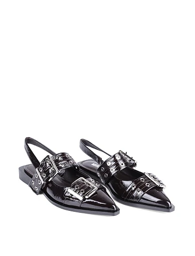 Жіночі балетки MIRATON шкіряні бордові - фото 4 - Miraton