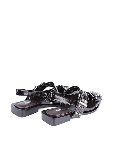 Жіночі балетки MIRATON шкіряні бордові - фото 5 - Miraton