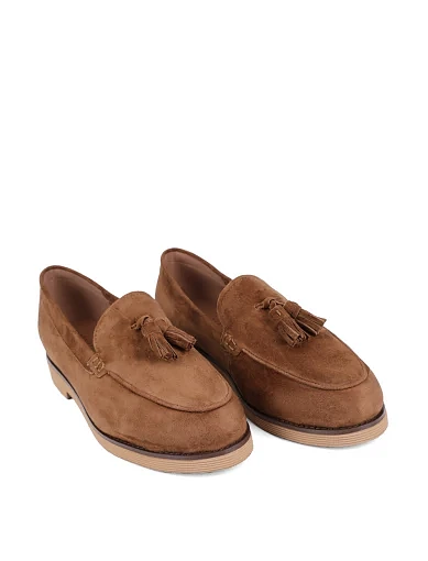 Жіночі сліпери Attizzare велюрові коричневі - фото 3 - Miraton