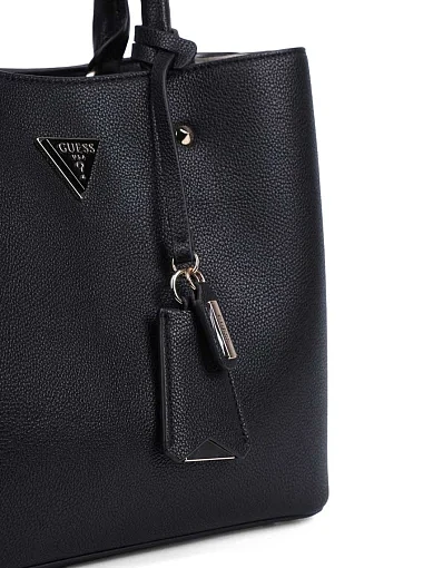 Жіноча сумка тоут з екошкіри чорна - фото 4 - Miraton