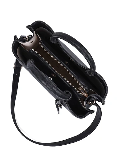 Жіноча сумка тоут з екошкіри чорна - фото 5 - Miraton