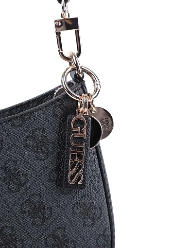 Жіноча сумка через плече Guess з екошкіри сіра - фото 4 - Miraton