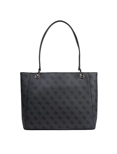 Жіноча сумка тоут Guess з екошкіри сіра(HWBG96 72250) - фото 3 - Miraton