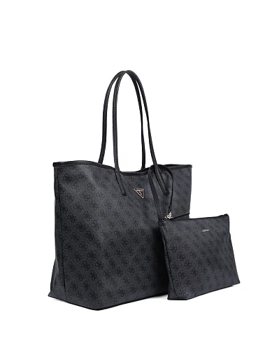 Женская сумка 2 в 1 из экокожи серая - фото 2 - Miraton