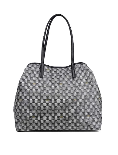 Женская сумка 2 в 1 Guess из экокожи черная - фото 3 - Miraton