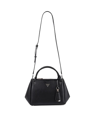 Жіноча сумка тоут Guess з екошкіри чорна(HWNG96 69060) - фото 6 - Miraton