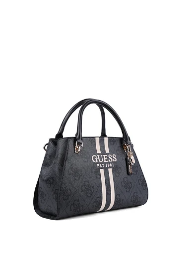 Женская сумка тоут Guess из экокожи серая - фото 2 - Miraton