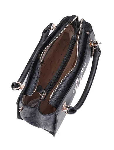 Женская сумка тоут Guess из экокожи серая - фото 5 - Miraton